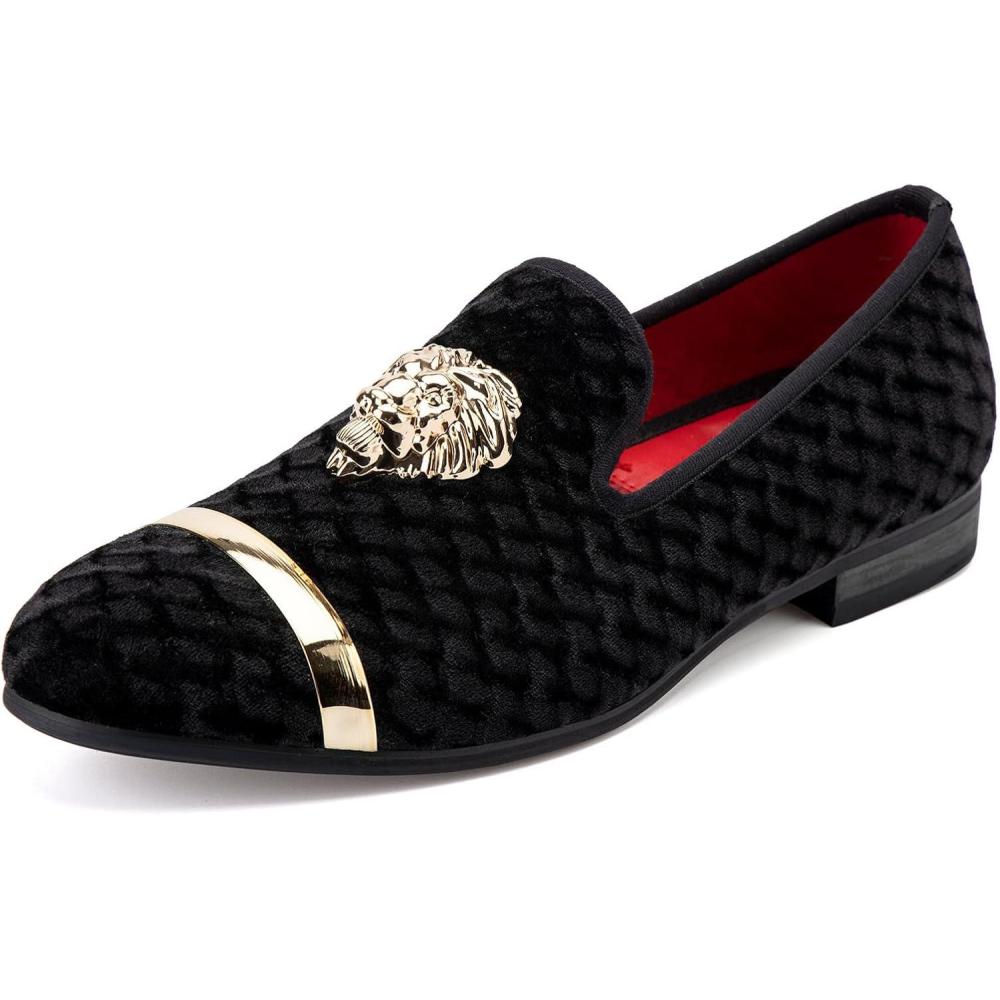 imageMeijiana Mens Loafers Lightweight SlipOn Moccasins Stylish Dress Shoes Breathable Tassels LoafersBlack07