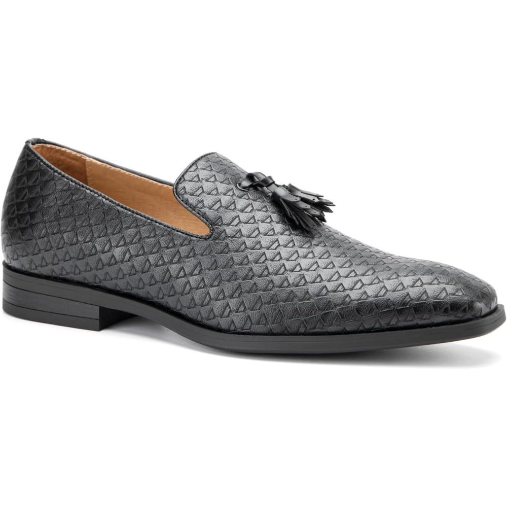 imageMeijiana Mens Loafers Wedding Dress Shoes SlipOn Loafers for Men Tuxedo Suit ShoesBlack24