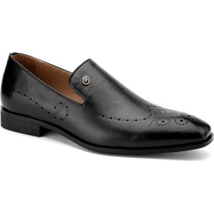 Meijiana Mens Loafers Wedding Dress Shoes Slip-On Loafers for Men Tuxedo Suit Shoes(Black-13)