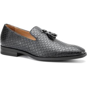 Meijiana Mens Loafers Wedding Dress Shoes Slip-On Loafers for Men Tuxedo Suit Shoes(Black-24)