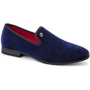 Meijiana Mens Loafers Wedding Dress Shoes Slip-On Loafers for Men Tuxedo Suit Shoes(Blue-08)