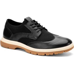 Meijiana Leather Mens Shoes – Fashion Casual Business and Formal Dress Sneakers – Slip-Resistant Mens Dress Shoes – Versatile Mens Casual Shoes for Any Occasion(Black-01)