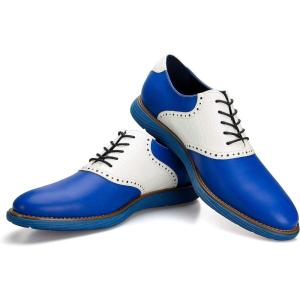 Meijiana Men’s Oxford Shoes – Blue – Casual Dress Shoes(Blue-01)