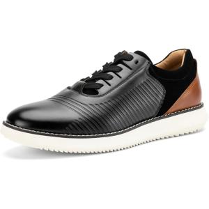 Meijiana Men’s Oxford Shoes Dress Shoes Men’s Lightweight lace-up Fashion Shoes(Black-04)