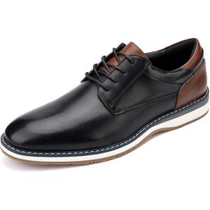 Meijiana Men’s Oxfords Casual Dress Shoes Leather Lace Up Shoes for Men Business Oxford Shoes(Black-02)