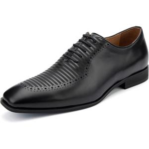 Meijiana Men’s Oxfords Luxury Oxford Shoes for Men Business Casual Shoes Men’s Lace-up Fashion Shoes(Black-05)