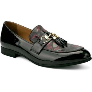 Meijiana Mens Shoes – Black Suede Loafers for Men with Metal Buckle, Rubber Sole, Fashion Casual Dress, Perfect for Business, Party or Birthday – Stylish Mens Dress Shoes(Black-13)